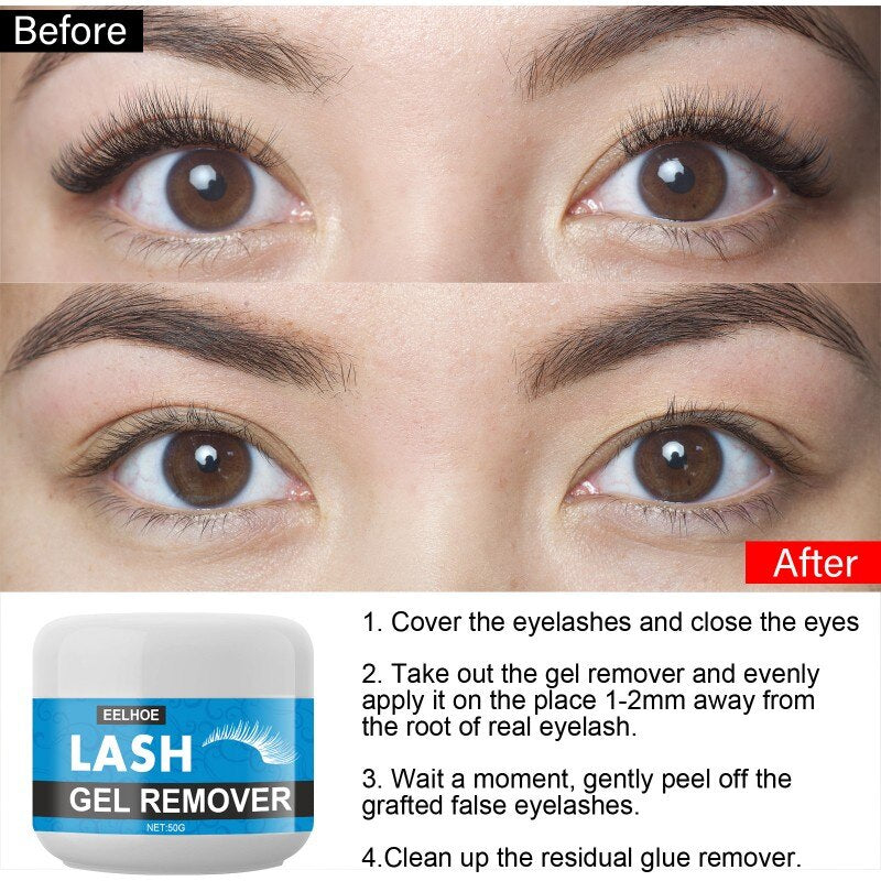 10/20/30/50g Extension Eyelash Glue Remover Professional Quickly Non-irritating Non-spicy Semi Permanent Lash Remover Cream