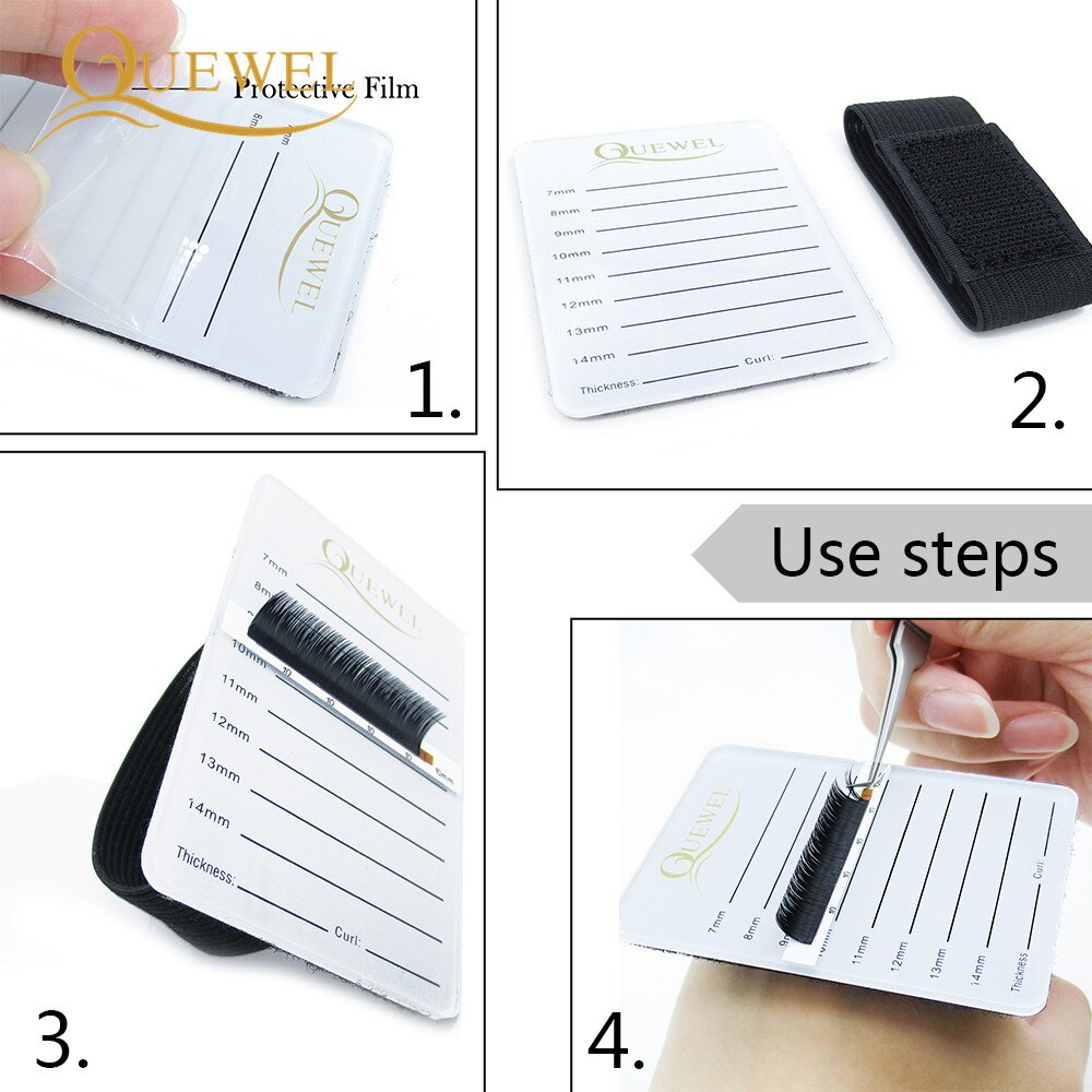 Acrylic lash Small Pallet Eyelash Extensions Lashes Tile Palette with Belt Adhesive Glue Quewel Holder Eyelashes Extensions Tool